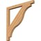 Ekena Millwork Funston Block Smooth Bracket, Western Red Cedar, 3 1/2"W x 46"D x 46"H BKT04X46X46FST05SWR - alternate 1